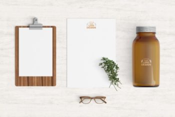 Free Kitchen Products Mockup in PSD