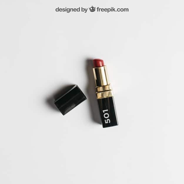 Customizable Lipstick Mockup
