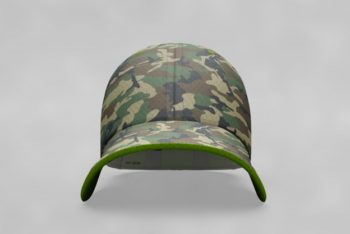 Free Military Theme Cap Mockup in PSD