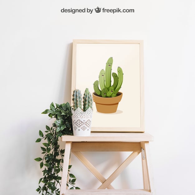 Simple Frame Plus Cactus