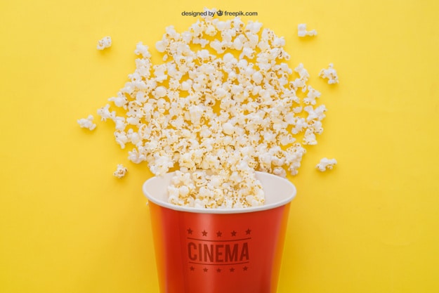 Movie Popcorn Mockup