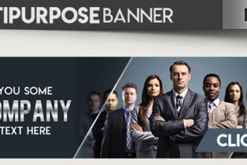 All-inclusive Banner PSD Mockup for Various Purposes