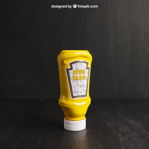 Simple Mustard Bottle