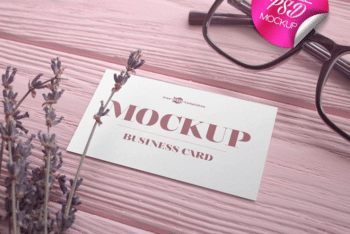 Business Card PSD Mockup – A Set of 2