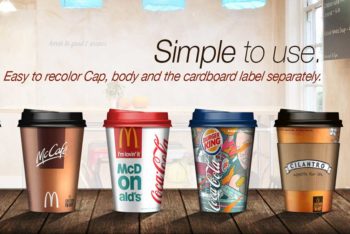 Free Coffee Cup Mockup in PSD