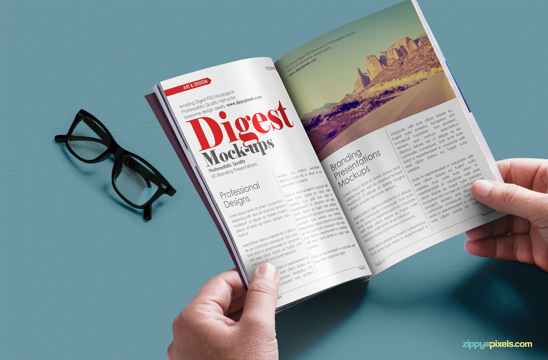 Digest Magazine Mockup