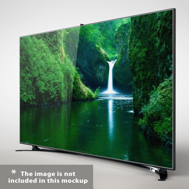 Curved Television Mockup