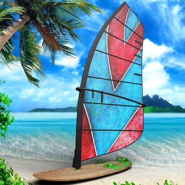 Windsurf Board Mockup