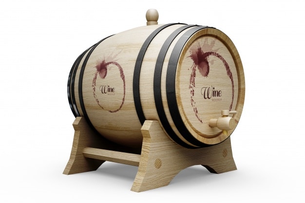 Realistic Wine Barrel