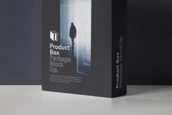 Product Box Package PSD Mockup for Creating A Box Packaging Presentation