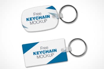 Free Customizable Keychain Designs Mockup