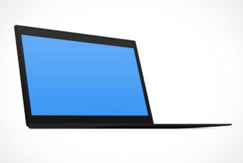 Free Lenovo ThinkPad Laptop Mockup in PSD