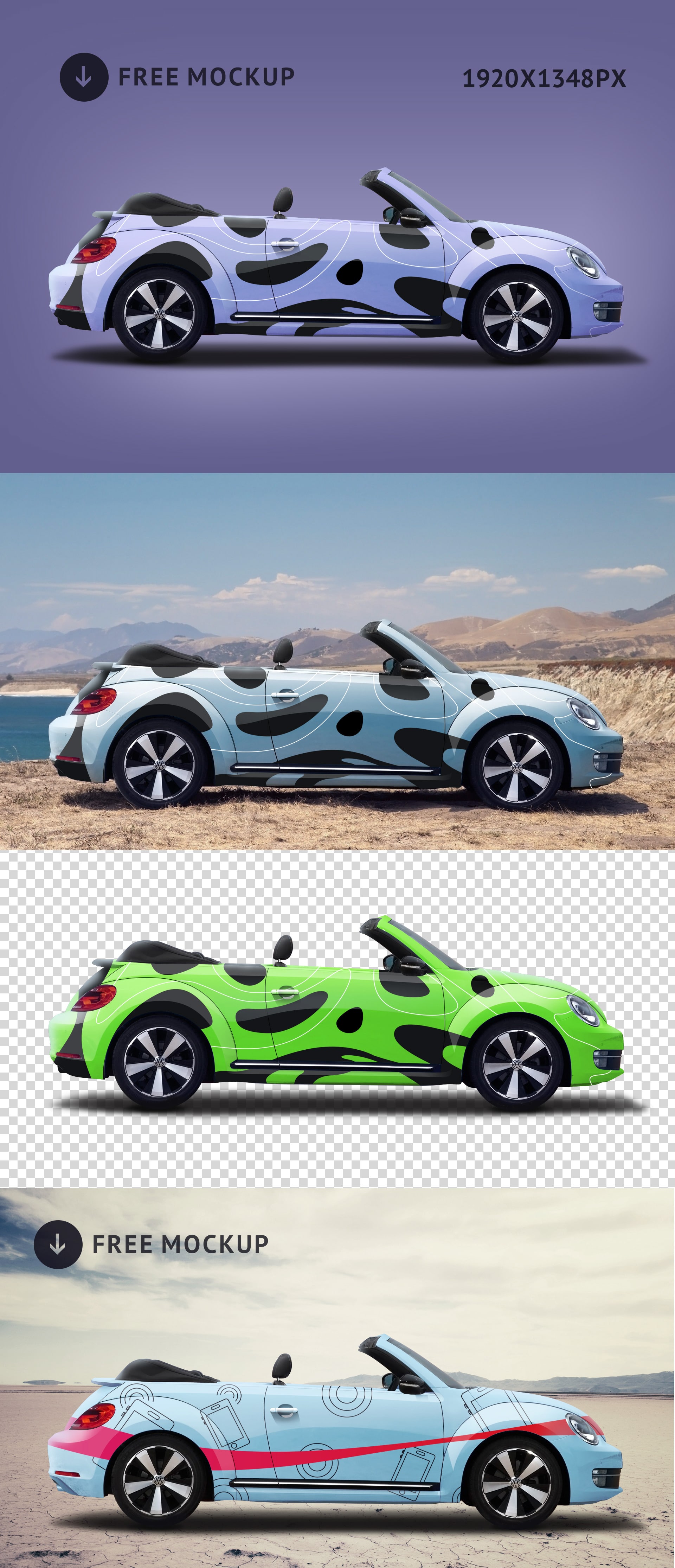 Modern Volkswagen Beetle Car