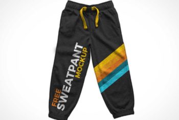 Free Athletic Sweatpants Mockup in PSD