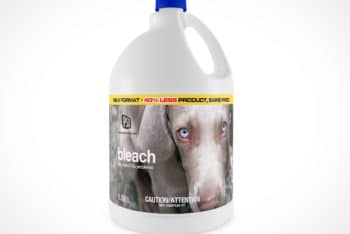 Free Large Bleach Bottle Mockup in PSD