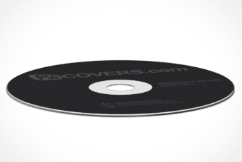 Free Compact Disc Cover Mockup in PSD
