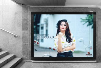 Fabulous Billboard PSD Mockup – Designed for Underground Metro Stations