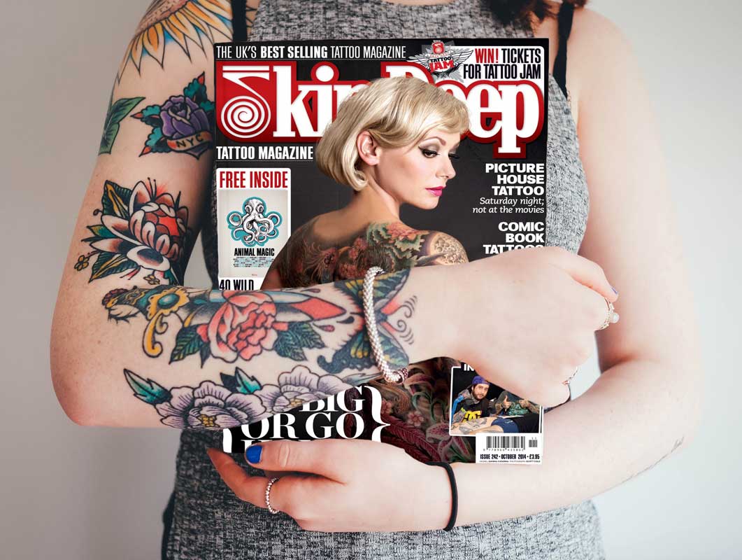 Magazine Plus Tattooed Woman