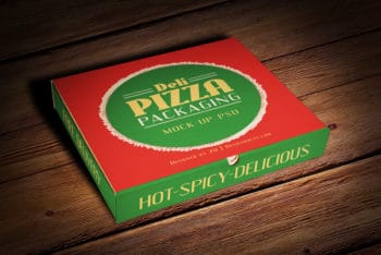 Pizza Box PSD Mockup – Perfect Design Blended With Useful Features