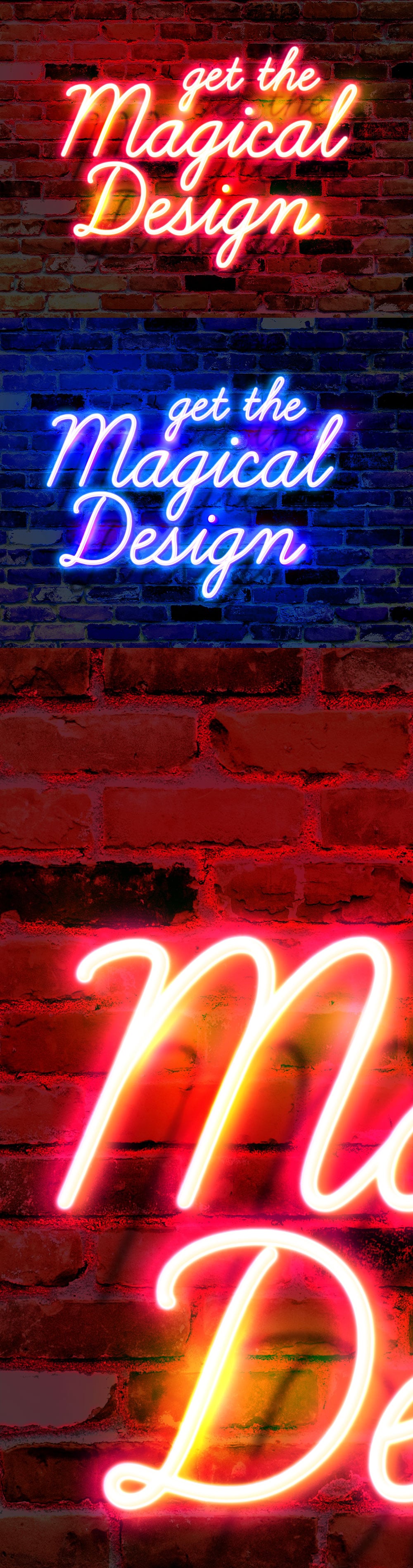 Colorful Wall Neon Words