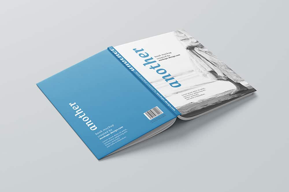 a4 hardcover book mockup