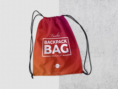 Drawstring Backpack PSD Mockup Download for Free - DesignHooks