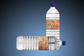 Free Water Bottle Mockup In PSD