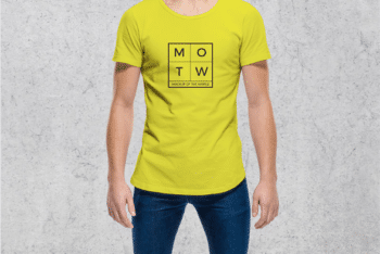 Guy T-shirt PSD Mockup – Fashionable Look & Useful Features