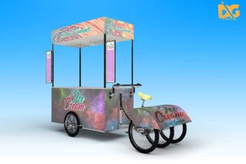 Ice Cream Cart Mockup
