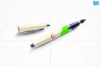 Free Download Ink Pen Branding Mockup in PSD