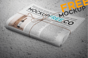 Newspaper PSD Mockup Available With User-friendly Features