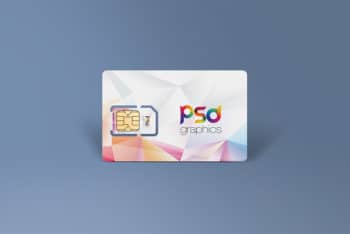 Free SIM Card Mockup in PSD
