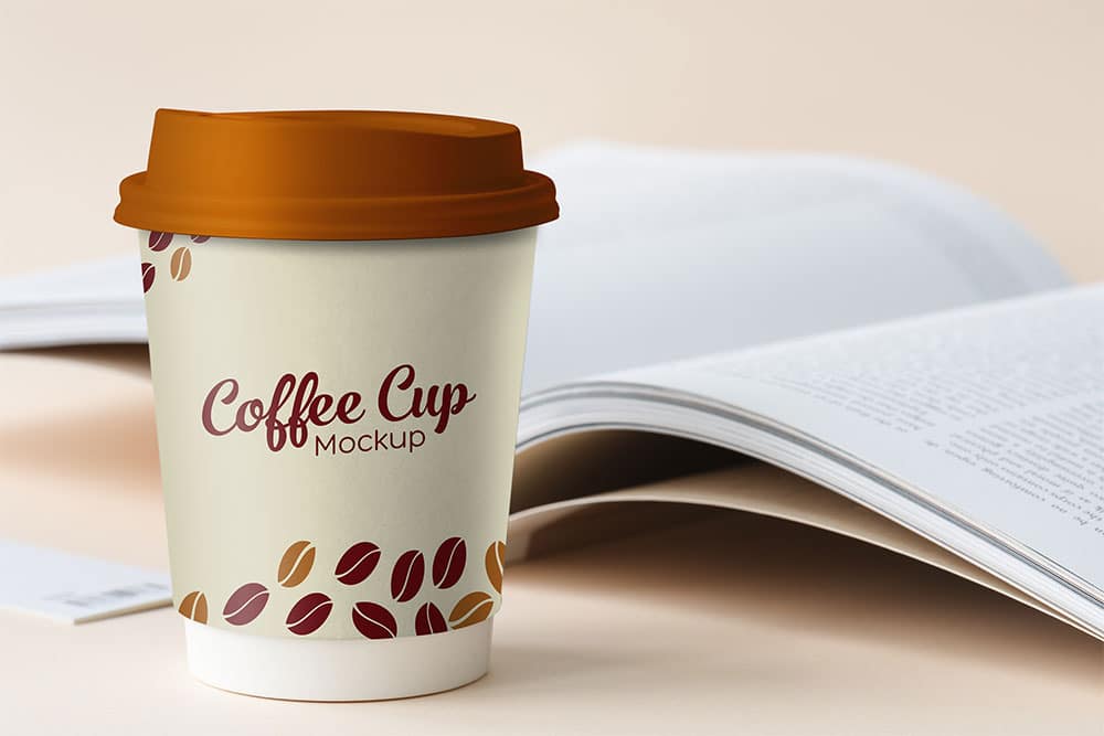 small paper cup mockup