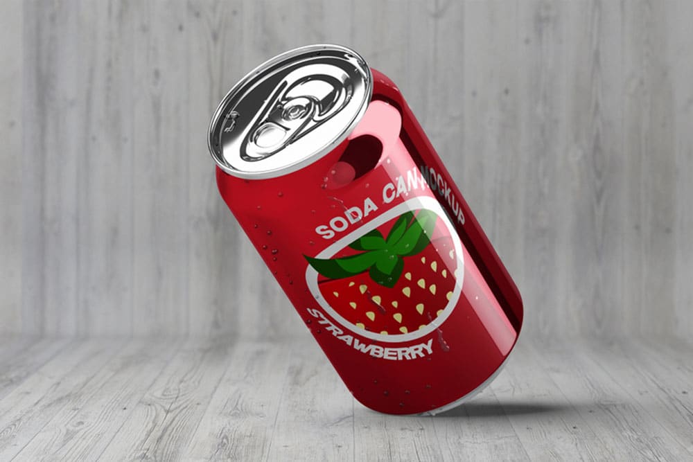 soda can mockup free psd