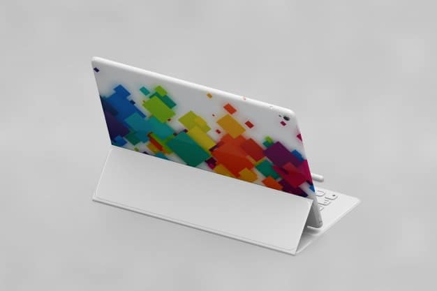 Colorful Tablet Plus Keyboard