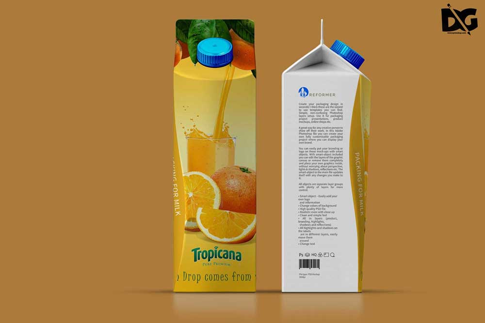 terta juice packaging mockup