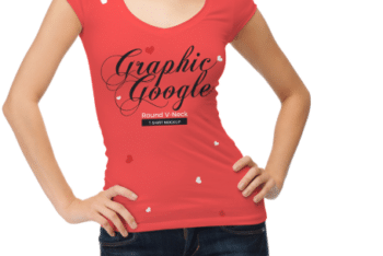 V Neck Women T-shirt PSD Mockup – Ultimate Trendy Look & Useful Features