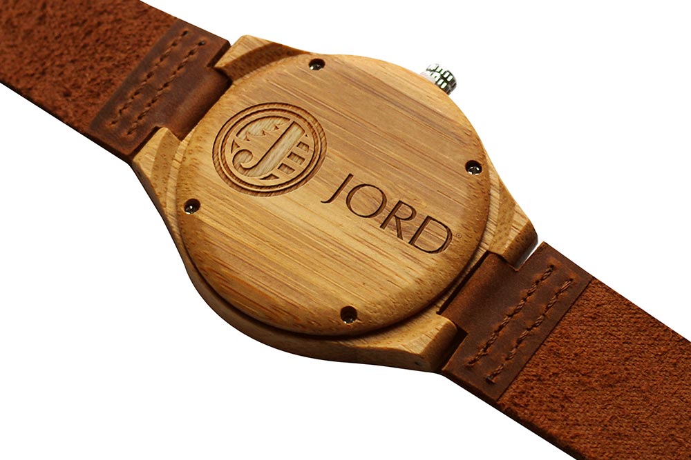 wooden watch logo mockup