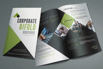 Professional Bi-fold Brochure Design Mockup