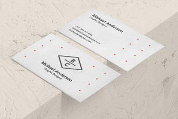 Classy Business Card PSD Mockup Design