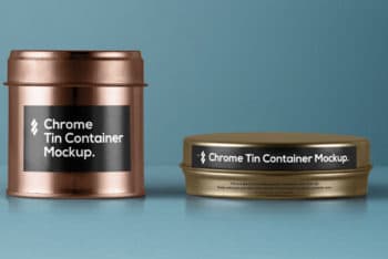 Tin Container PSD Mockup ( A Set of 2)