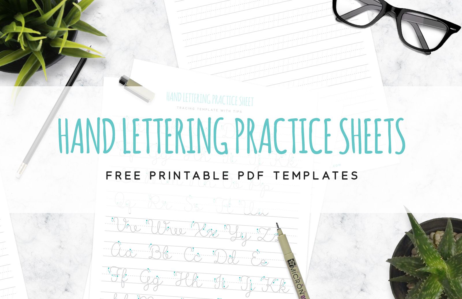 Hand Lettering Practice Sheet