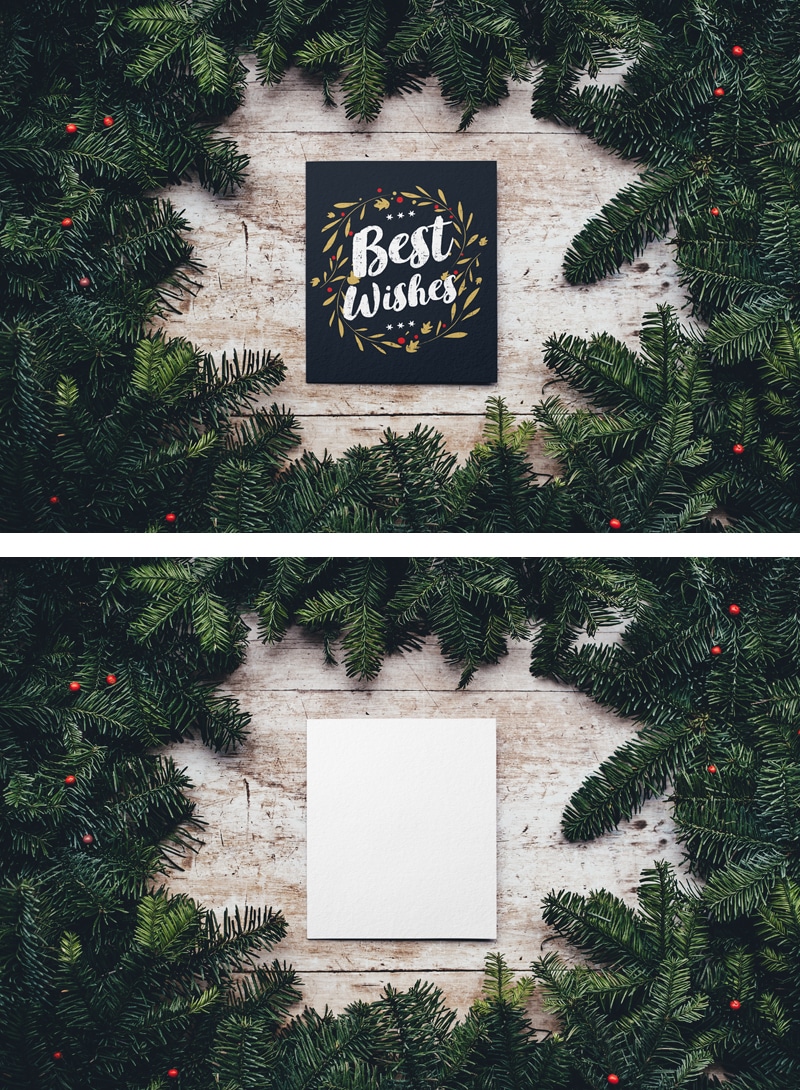Blank Christmas Card Design