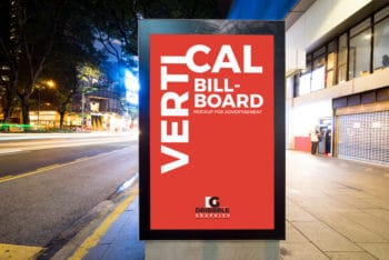 Billboard PSD Mockup for City Street Advertising