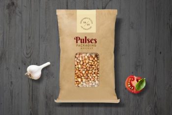 Free Paper Pouch PSD Mockup for Pulse Packaging