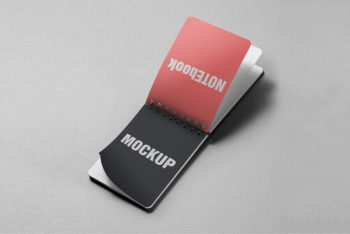Free Small Pocket Notebook Mockup in PSD