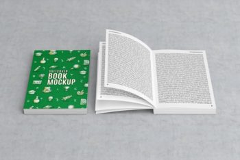 Softcover Book PSD Mockup Available For Free