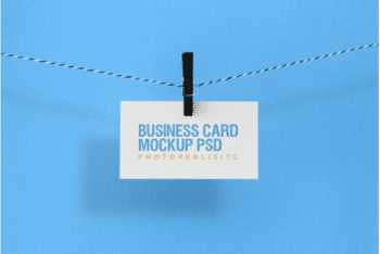 Photorealistic Business Card PSD Mockup Template