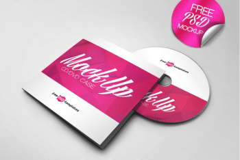 CD & DVD Case PSD Mockup Available with Wonderful Look & Customizable Features
