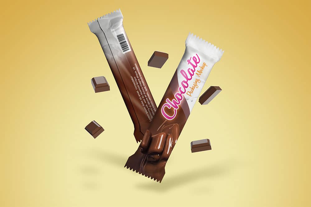 chocolate packaging mockup